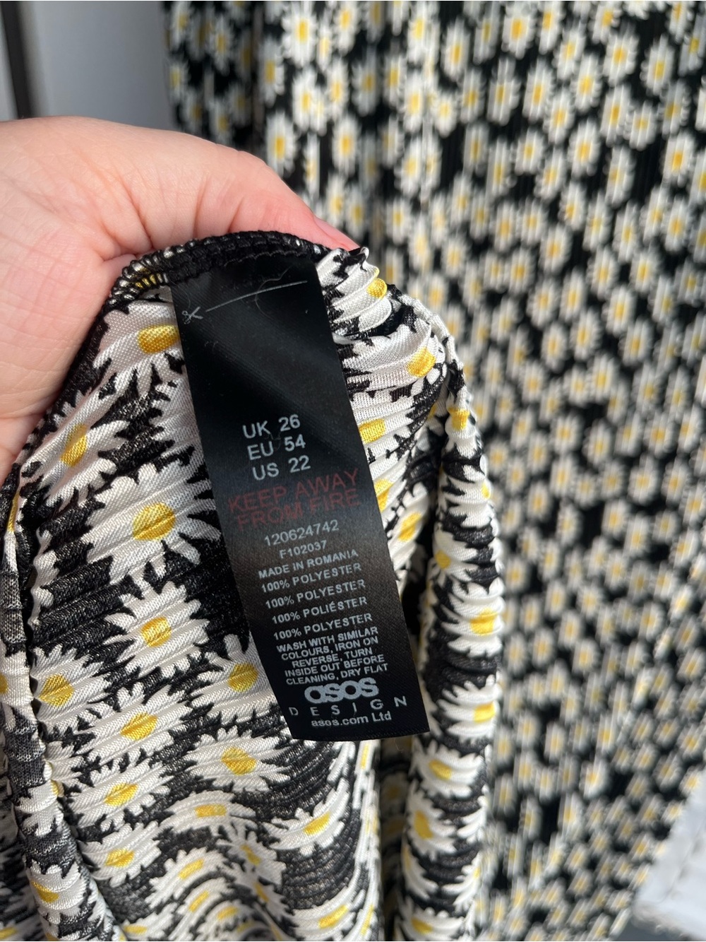 ASOS plus size pleated floral dress BNWT - Picture 8 of 8